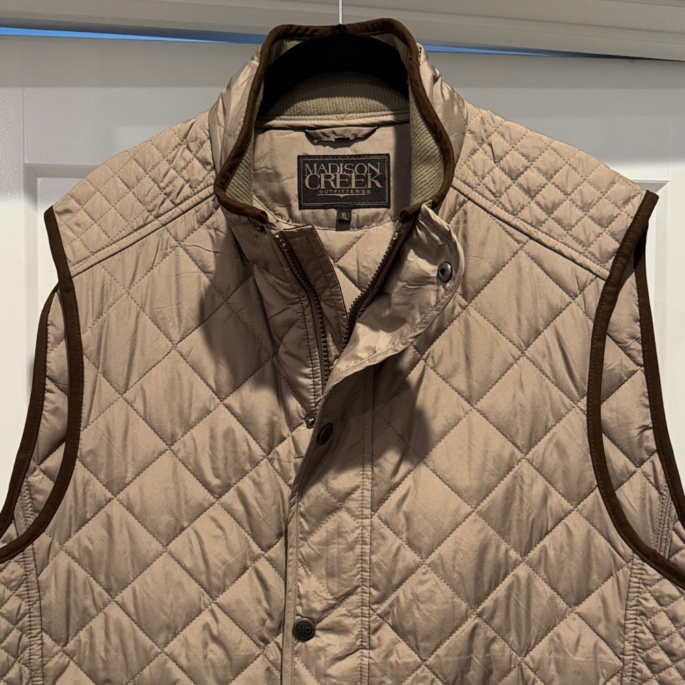 Men's Quilted Brown Vest